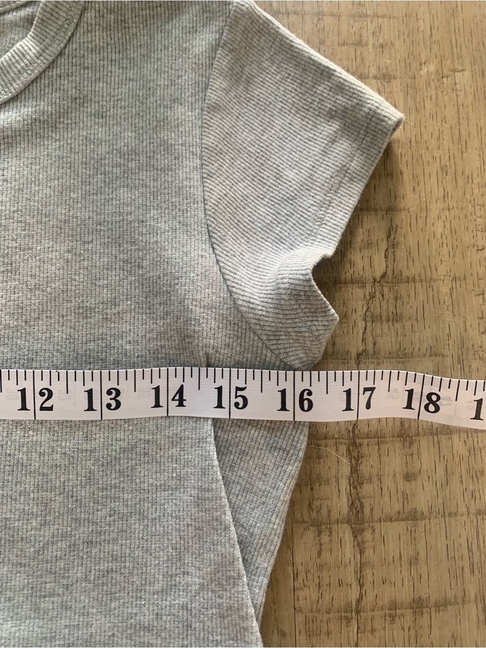 Buffalo Grey Ribbed T-shirt - Picture 6 of 6